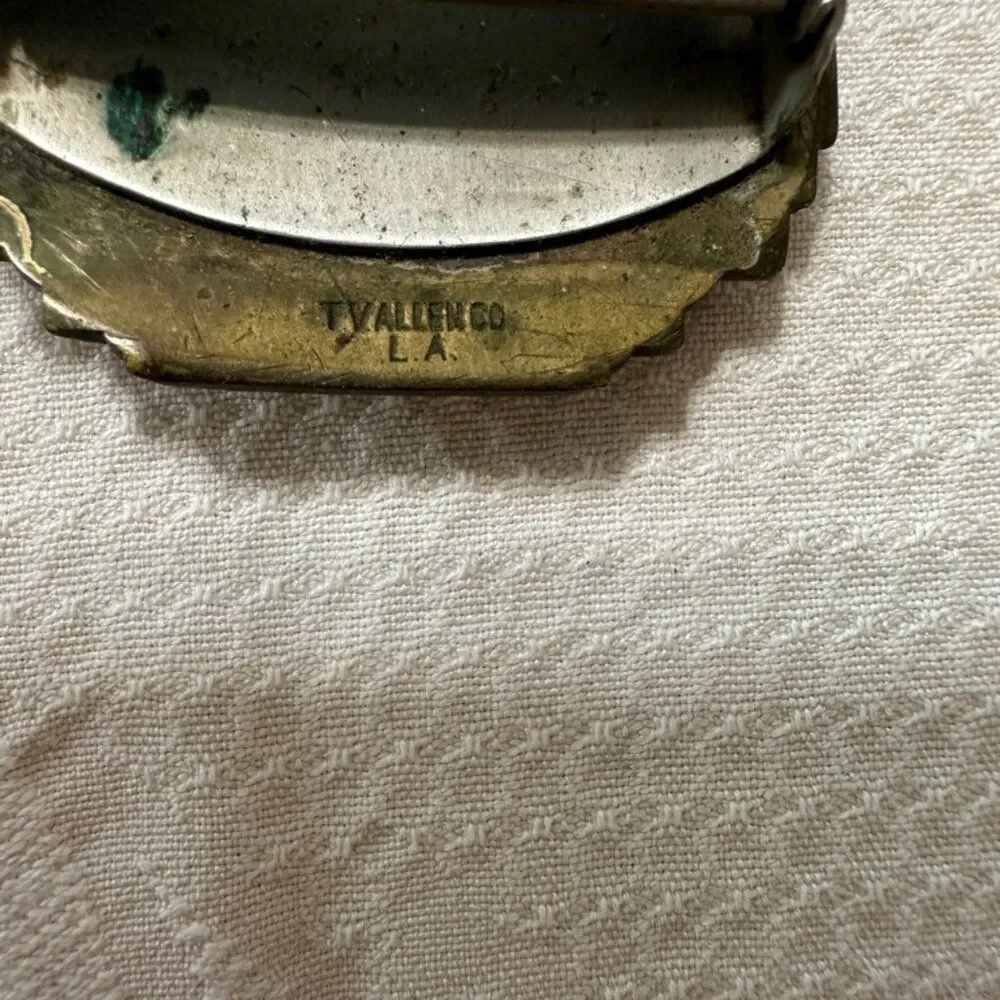 Antique Brass Buckle Oroville 1923